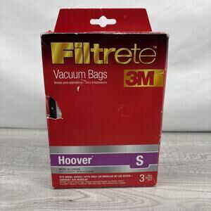 Filtrete 3M Vacuum Bags Hoover S Micro Allergen 3 Bags 64705A